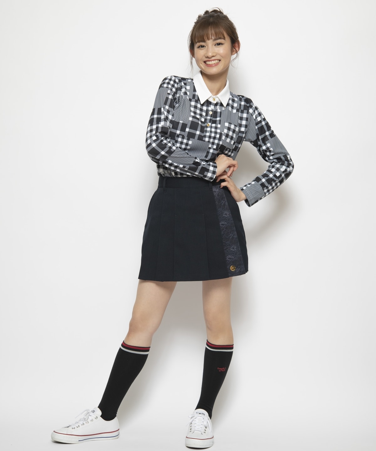 サマンサタバサSamanthaThavasaサージプリーツスコート サージプリーツスコート(40 ホワイト): Samantha Thavasa