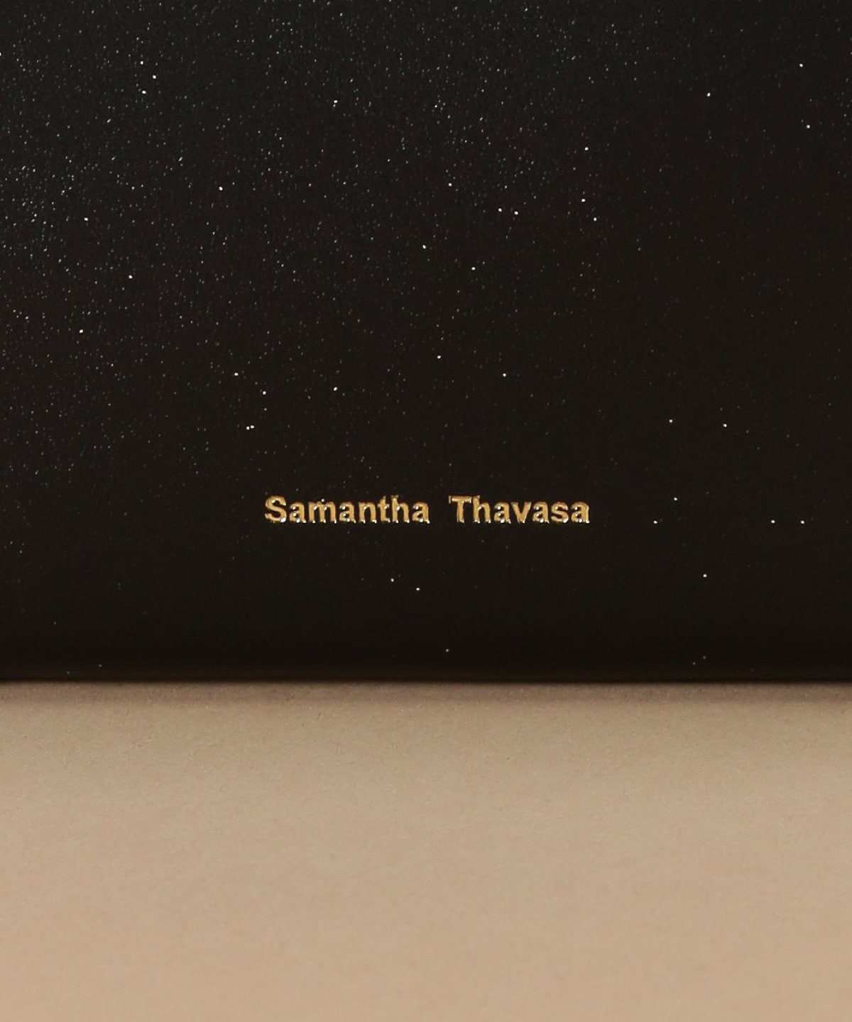 シンプルラメレザー 二つ折り折財布(FREE ブラック): Samantha Thavasa 