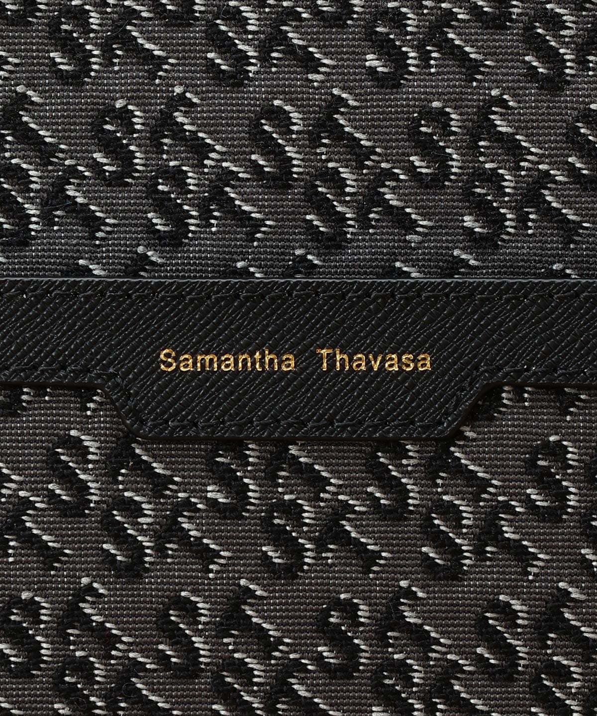 ST Jacquard シルエット スクエアトートバッグ(FREE ブラック