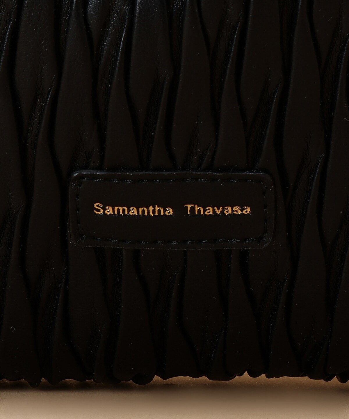 プリーツ巾着バッグ(FREE ブラック): Samantha Thavasaサマンサ