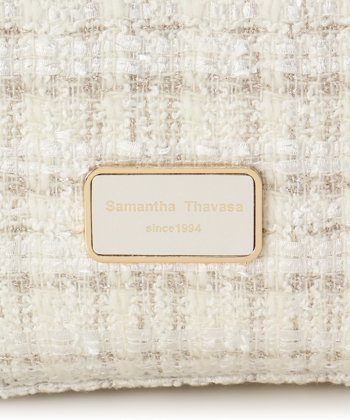 [Holiday Collection]ファンシーツイード スクエアハンドバッグ