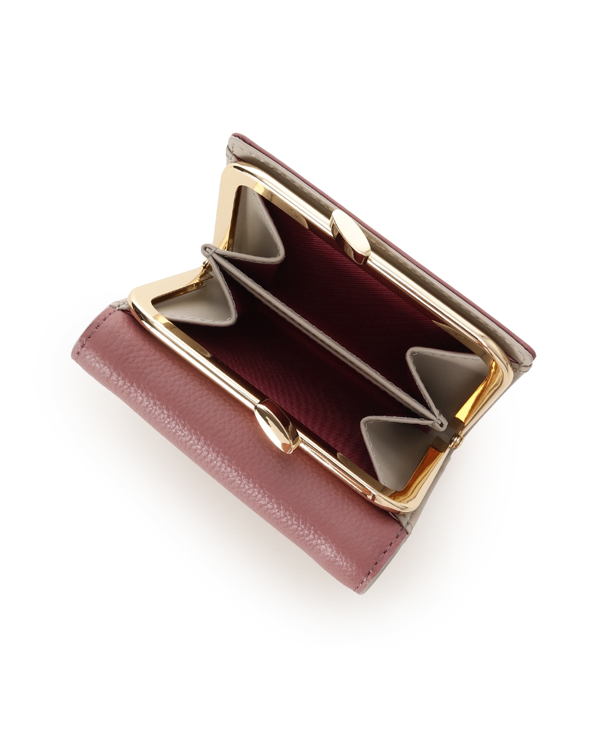 リボンモチーフ金具 口金折財布