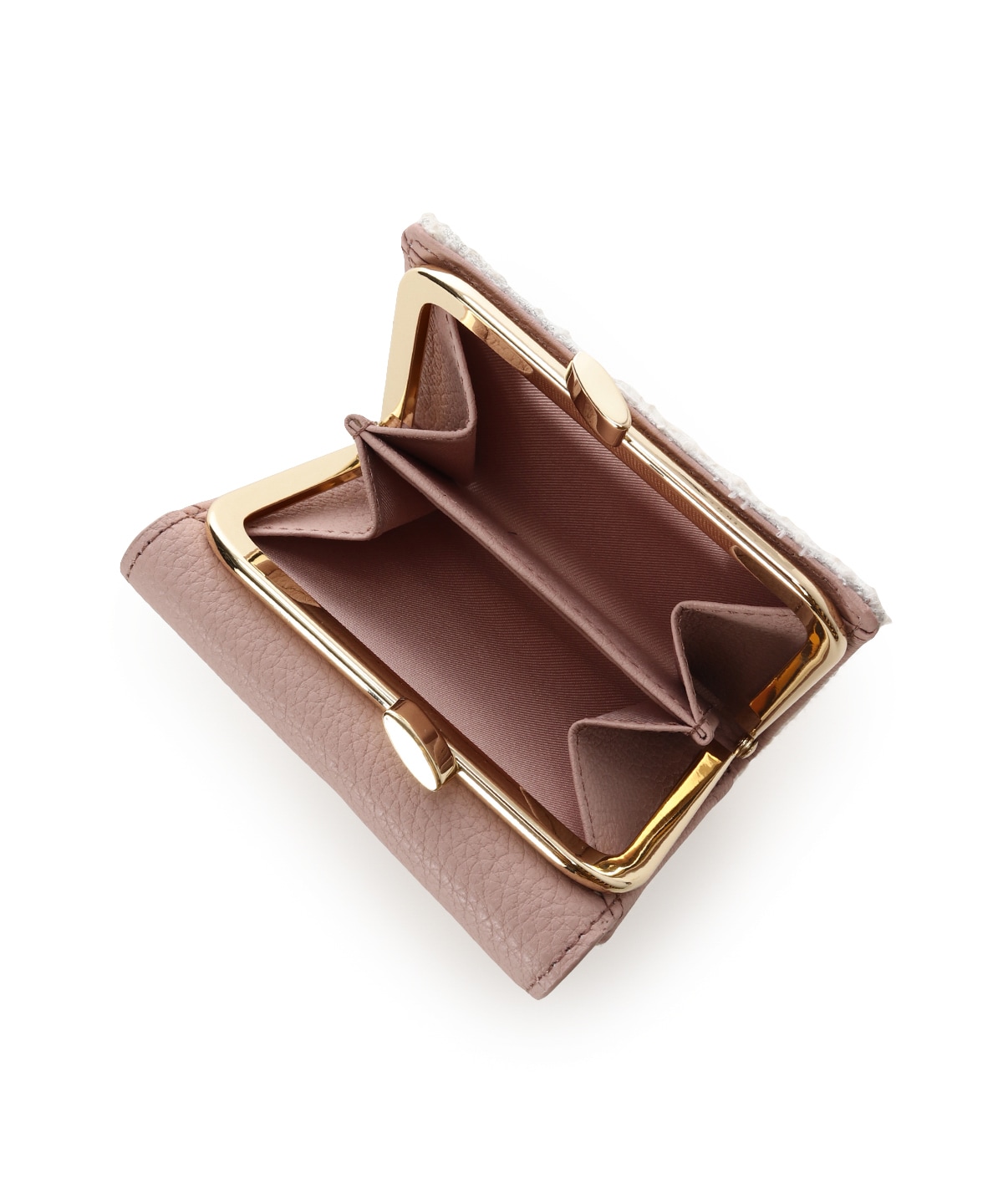 ループツイードデザイン エムシュシュⅢ 口金折財布