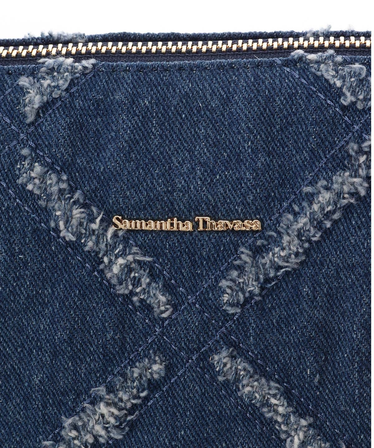 ウォッシング加工デニム調 トートバッグ