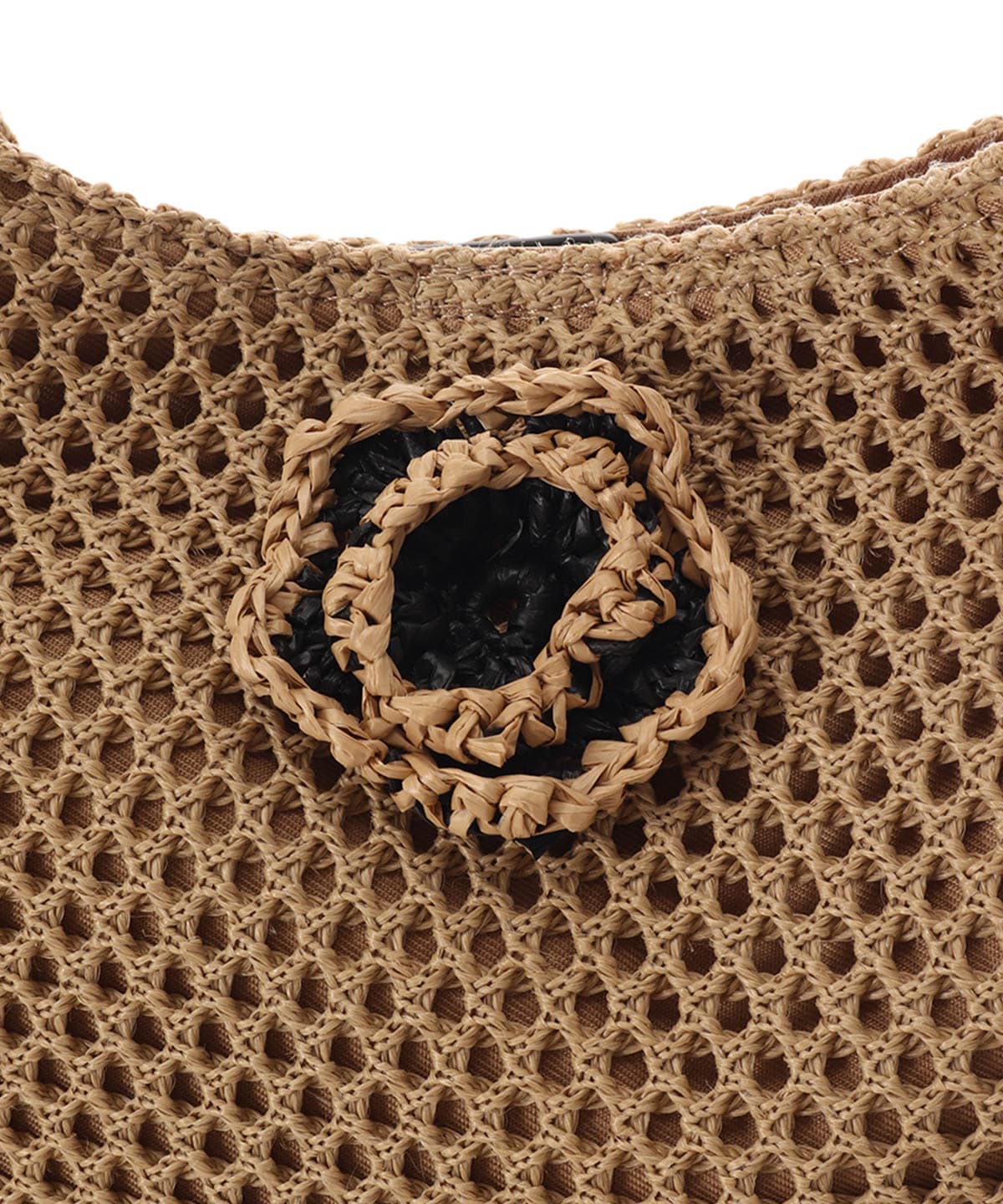 ワンポイントフラワーモチーフ フリルバッグ