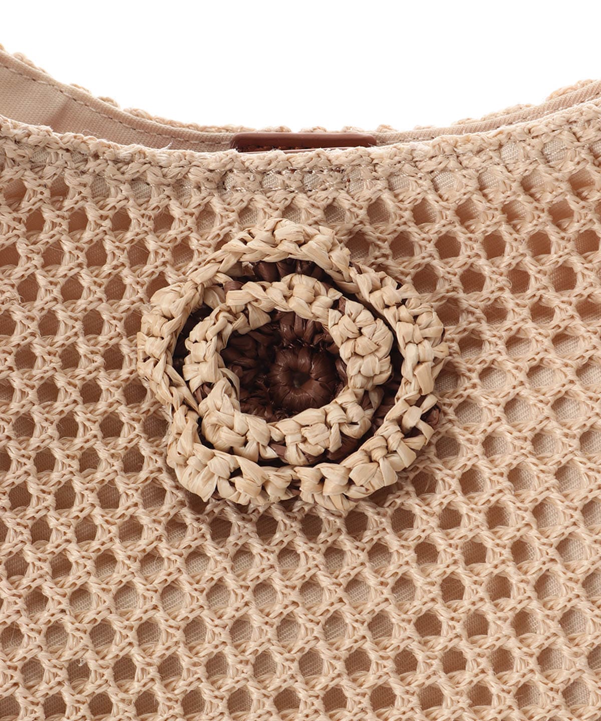 ワンポイントフラワーモチーフ フリルバッグ