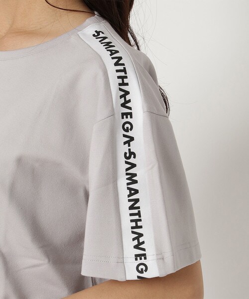 ライン入りTシャツ(F グレー): SAMANTHAVEGAサマンサタバサ公式オンラインショップ