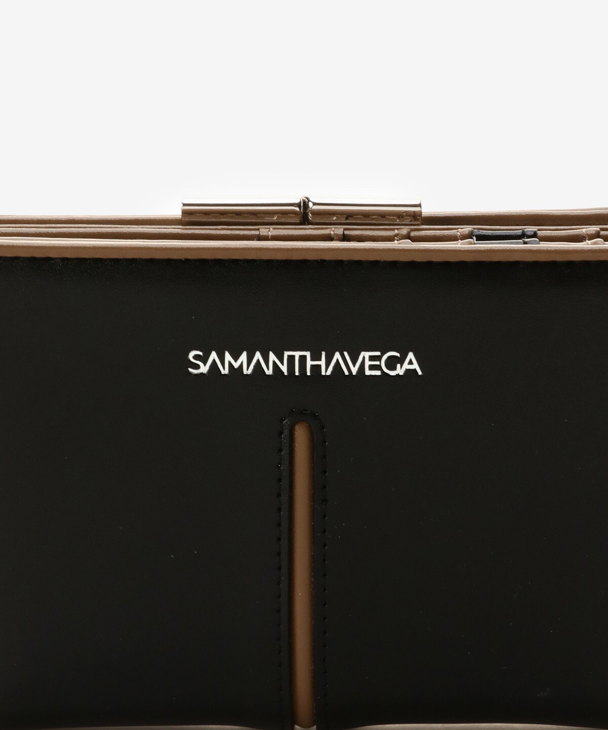 年末のプロモーション特価！ パイピング折財布(FREE SAMANTHAVEGAサマンサタバサ ブラック): 小物