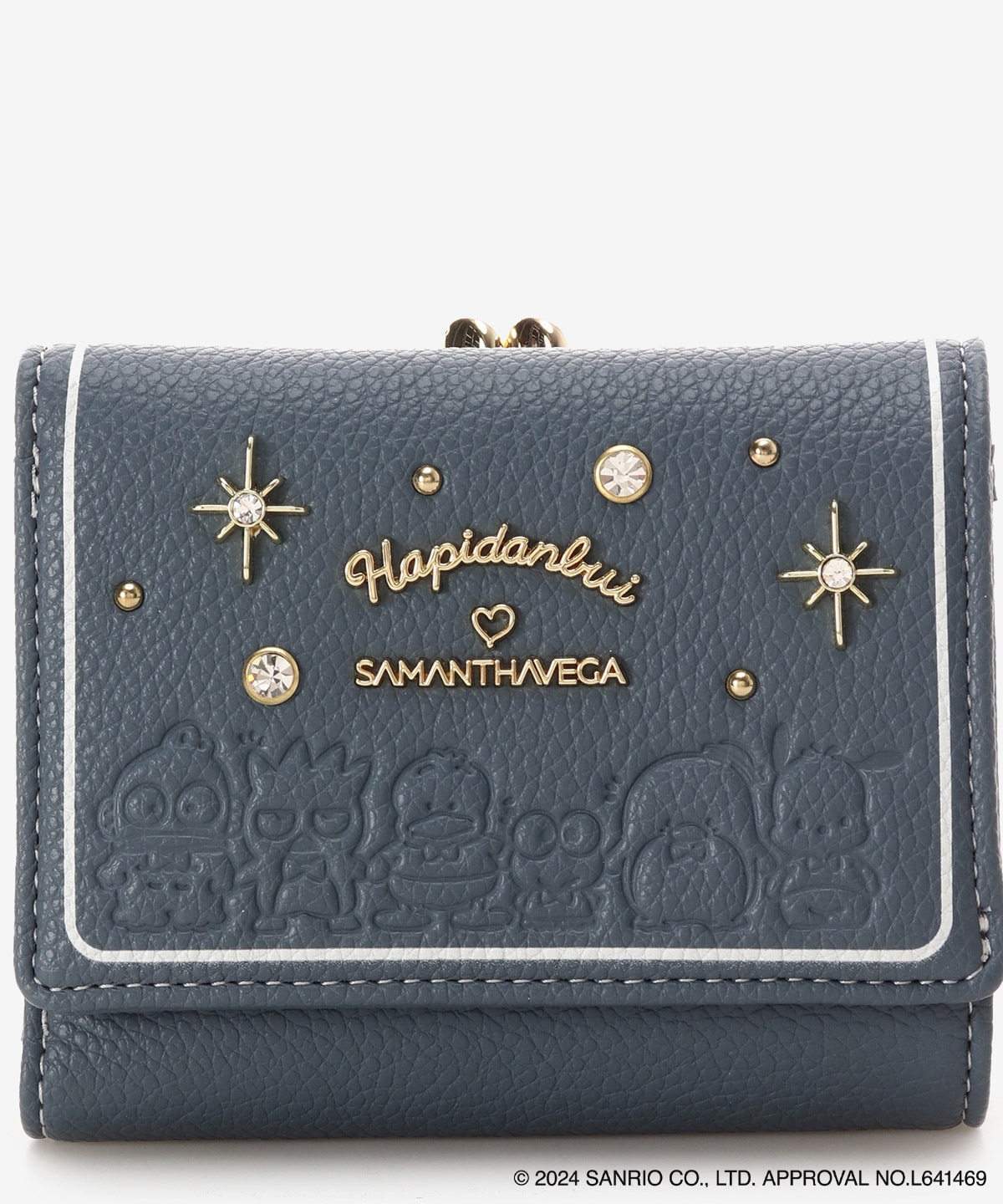 【はぴだんぶいコレクション】ビジュー折財布