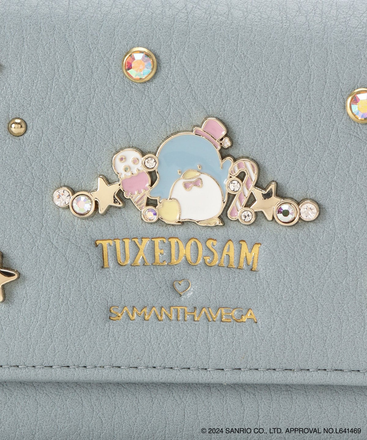 【タキシードサムコレクション】ビジュー折財布