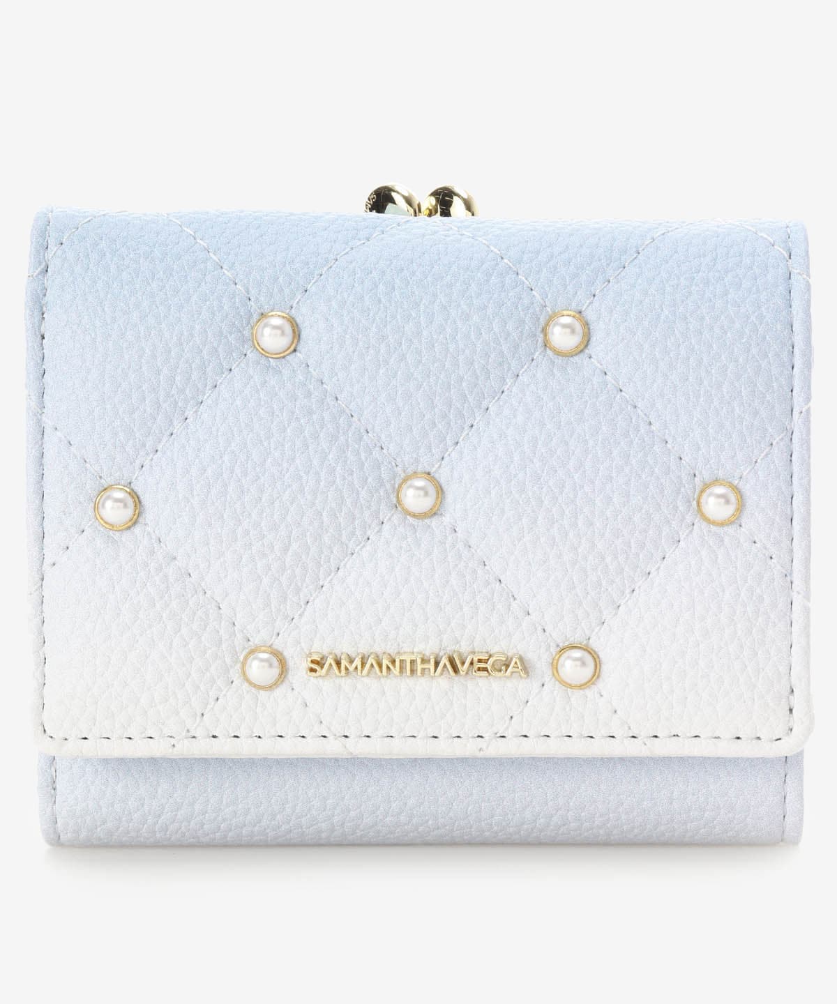 グラデーションパールフラッター折財布