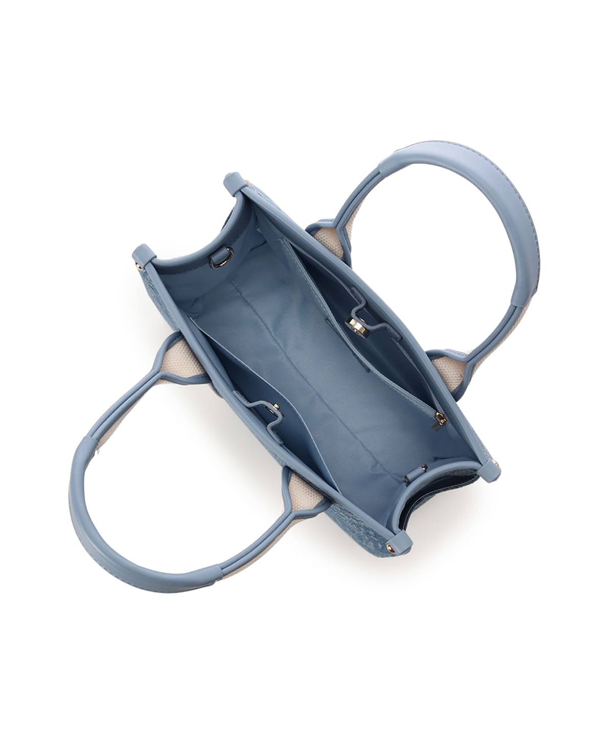 ロゴテープジャガード調トートバッグ（小）