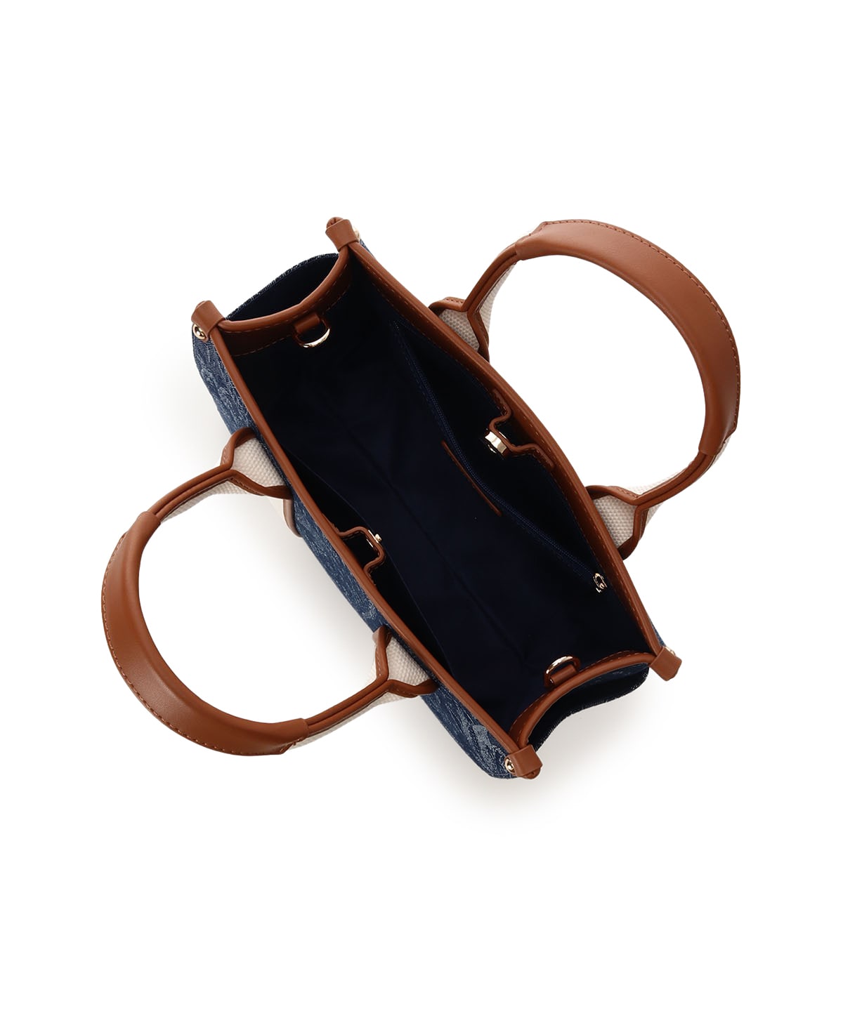 ロゴテープジャガード調トートバッグ（小）