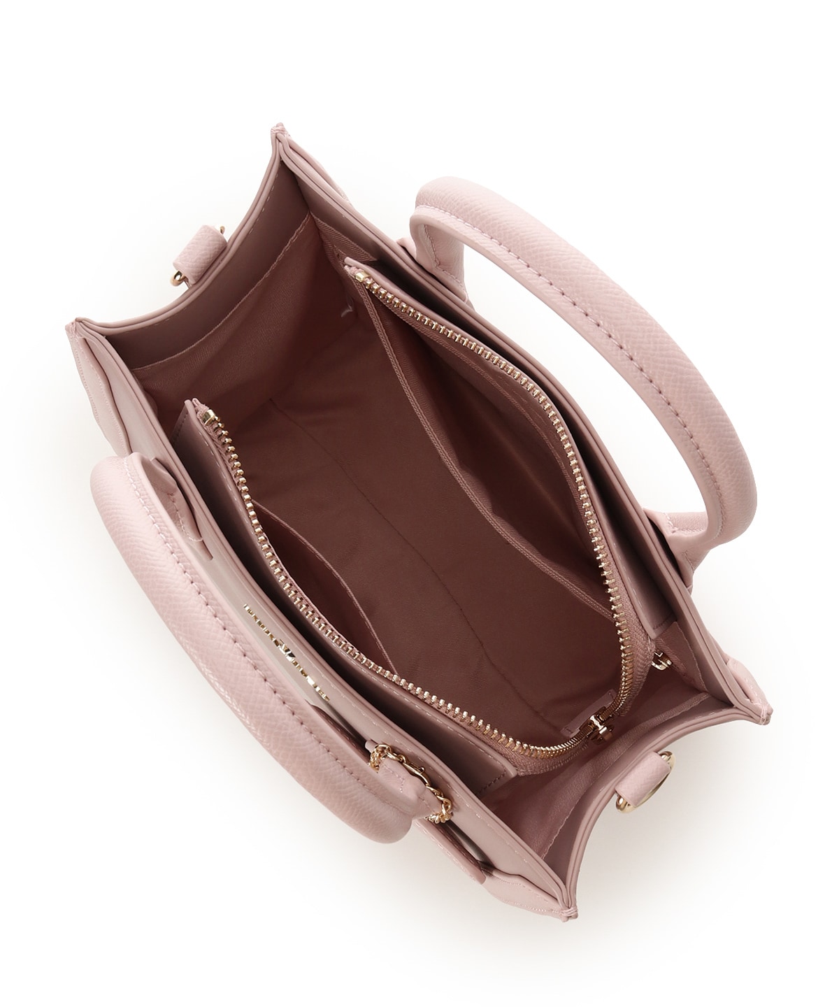 リボンチャーム付きスクエアバッグ