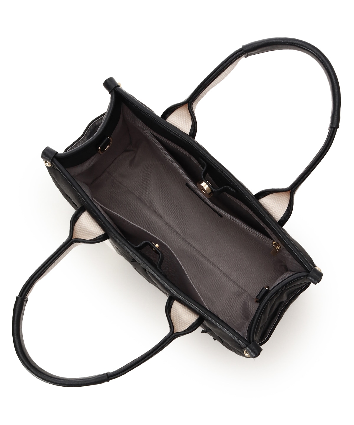 ロゴテープリボン　ハンドバッグ