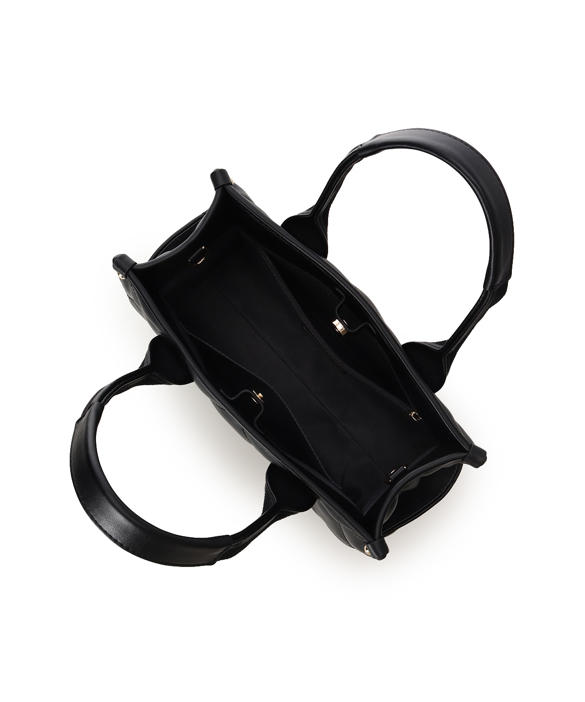 ロゴテープビジューハンドバッグ