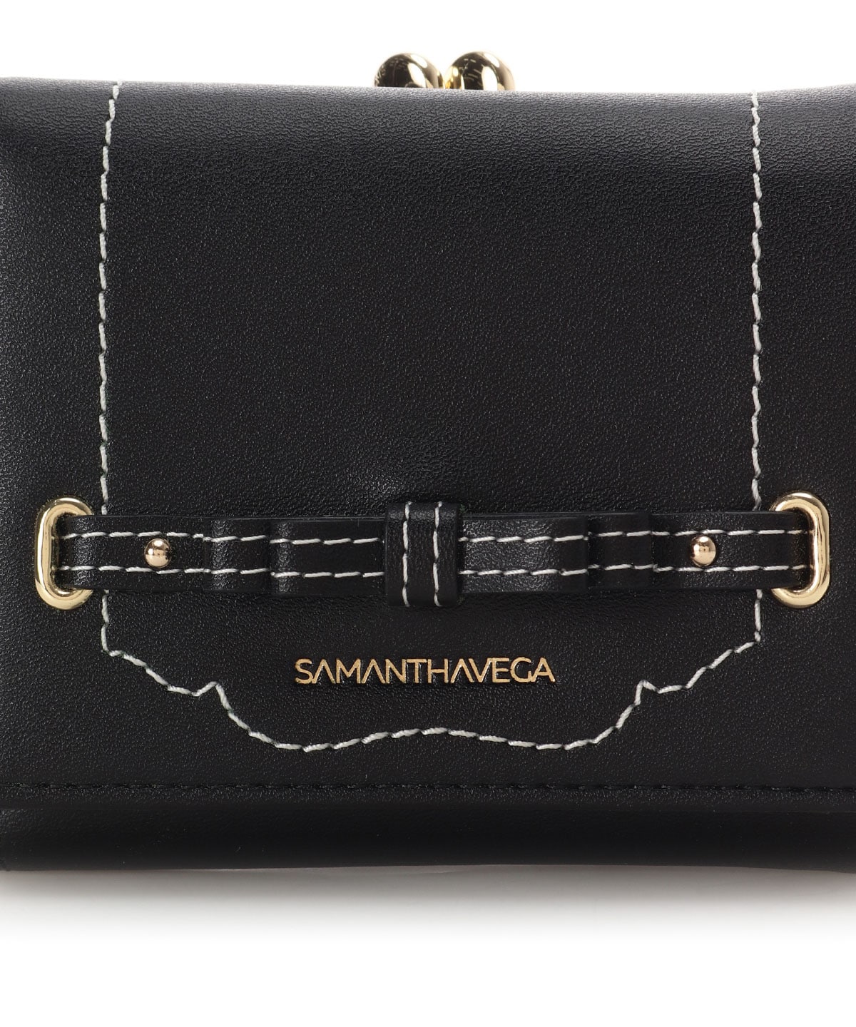 バレッタリボン折財布