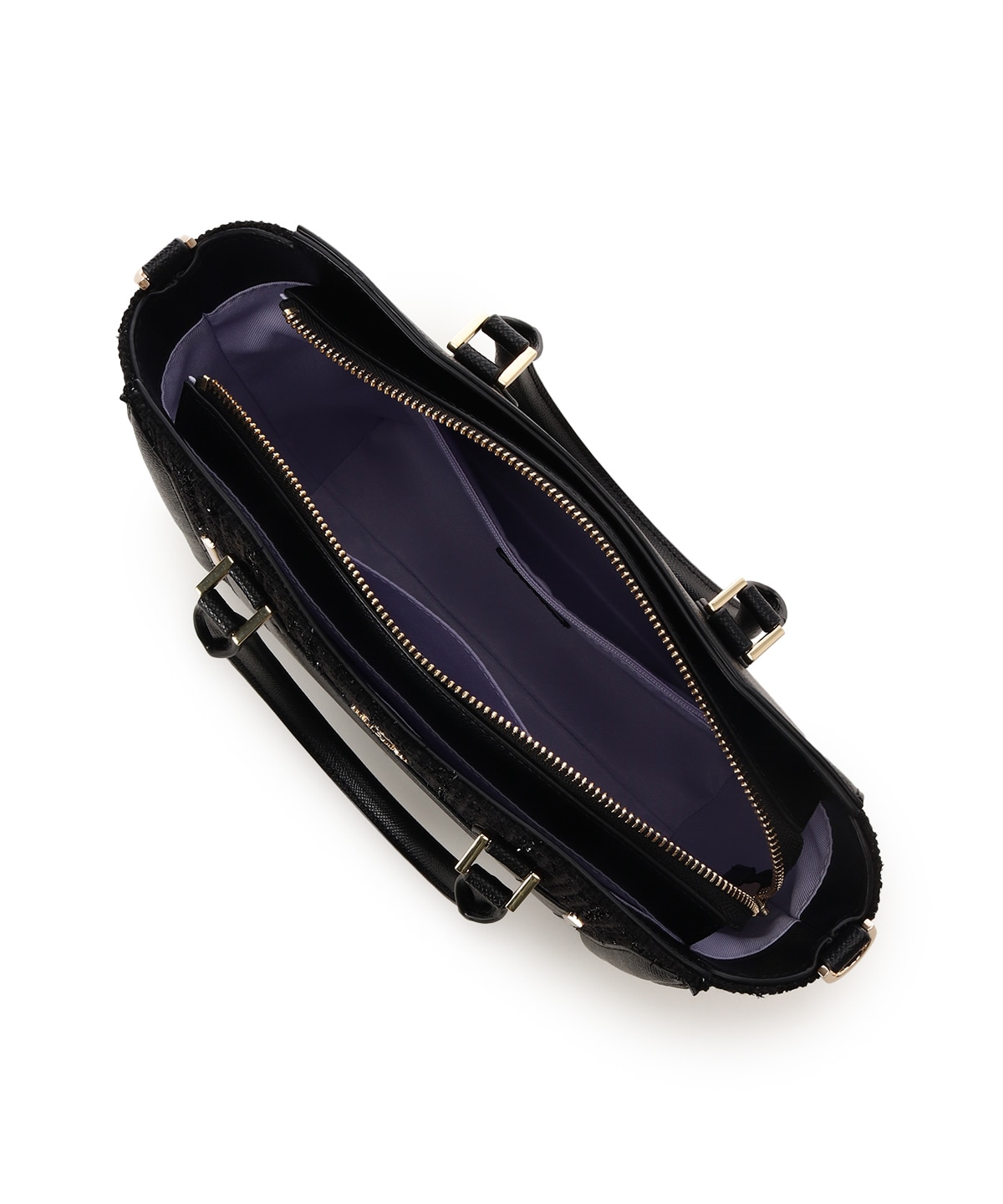 新色ツイードダイヤカットハンドバッグ