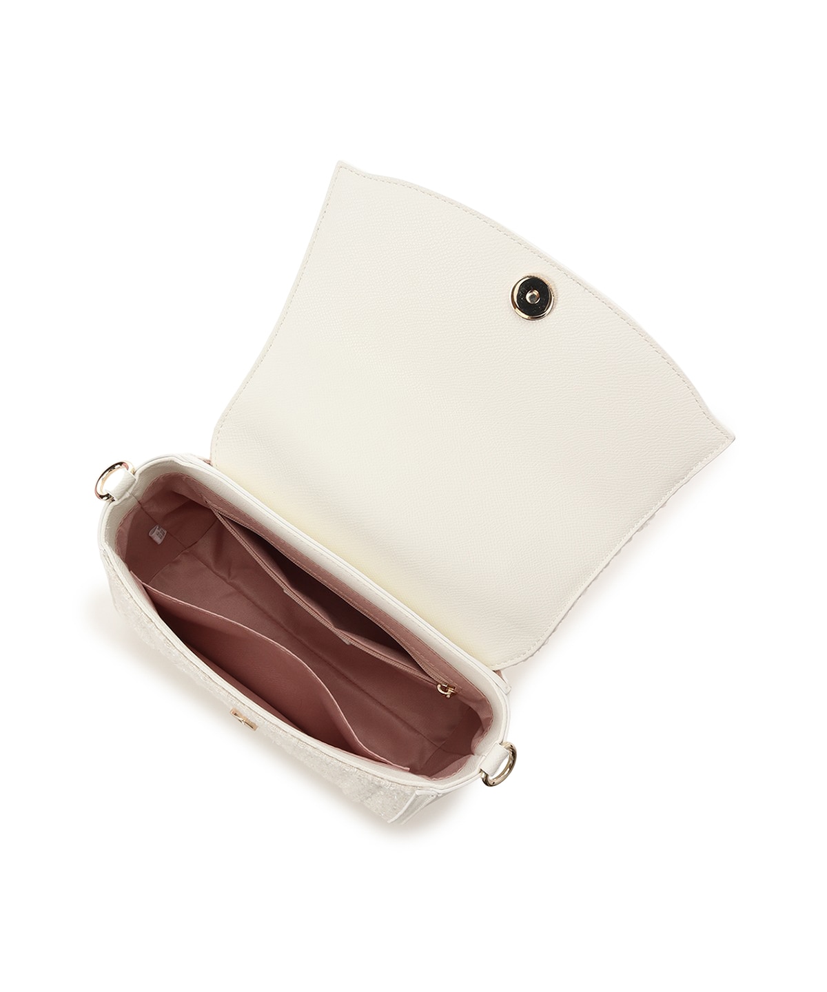 新色ツイードアクセントリボンショルダーバッグ