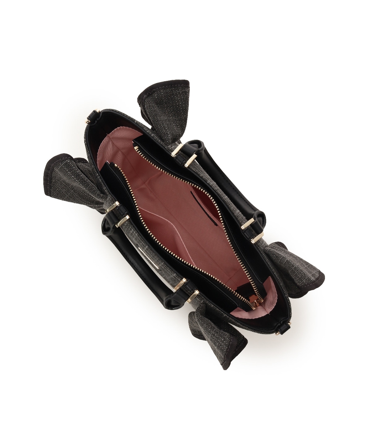 ラメフリルハンドバッグ