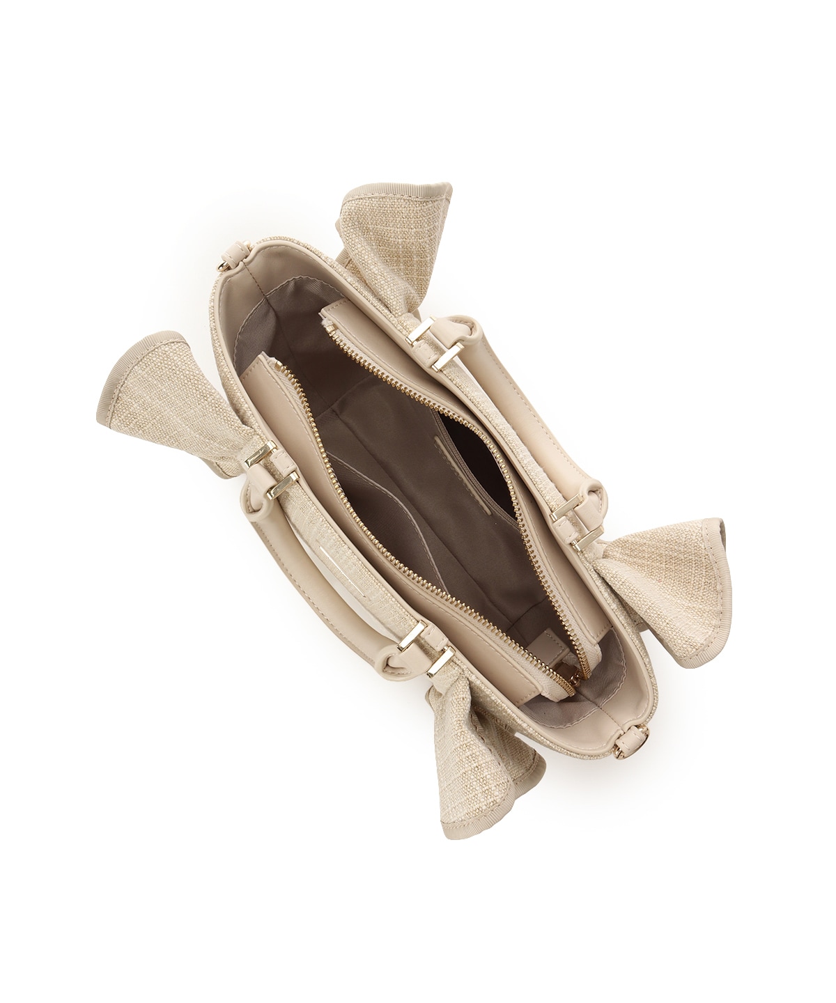 ラメフリルハンドバッグ