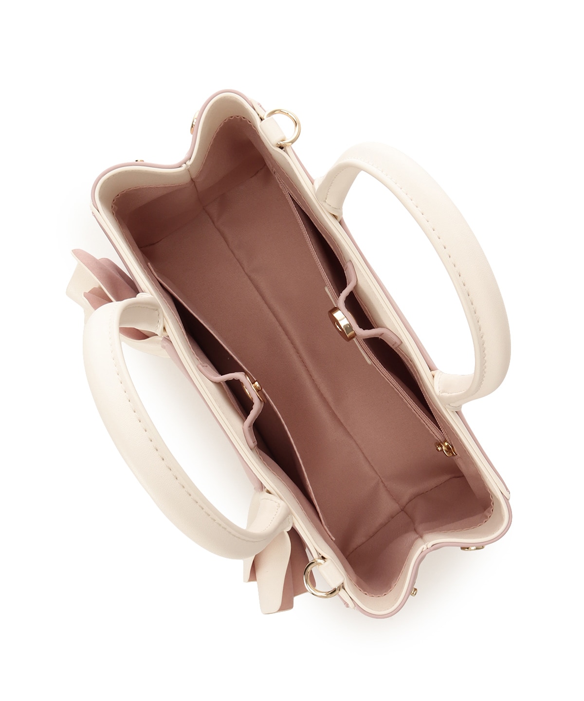 フリルリボンハンドバッグ