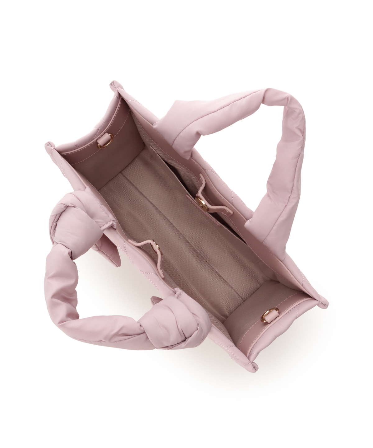 リボンキルティングハンドバッグ