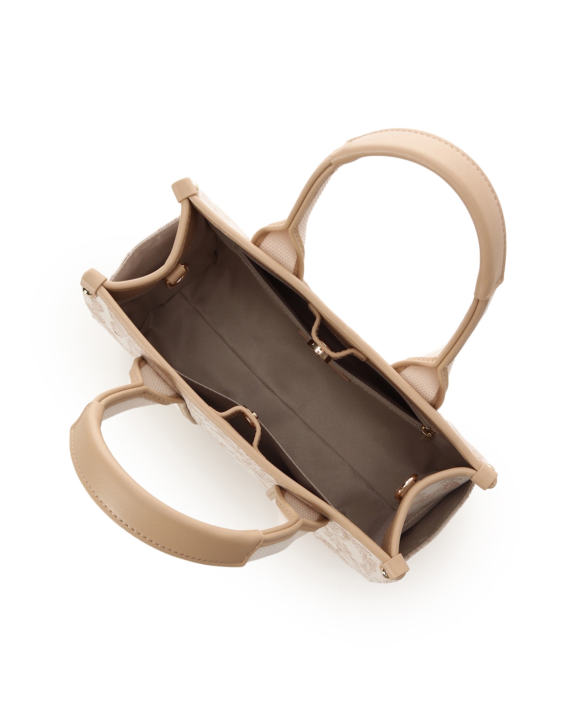 ロゴテープジャガード調トートバッグ（小）