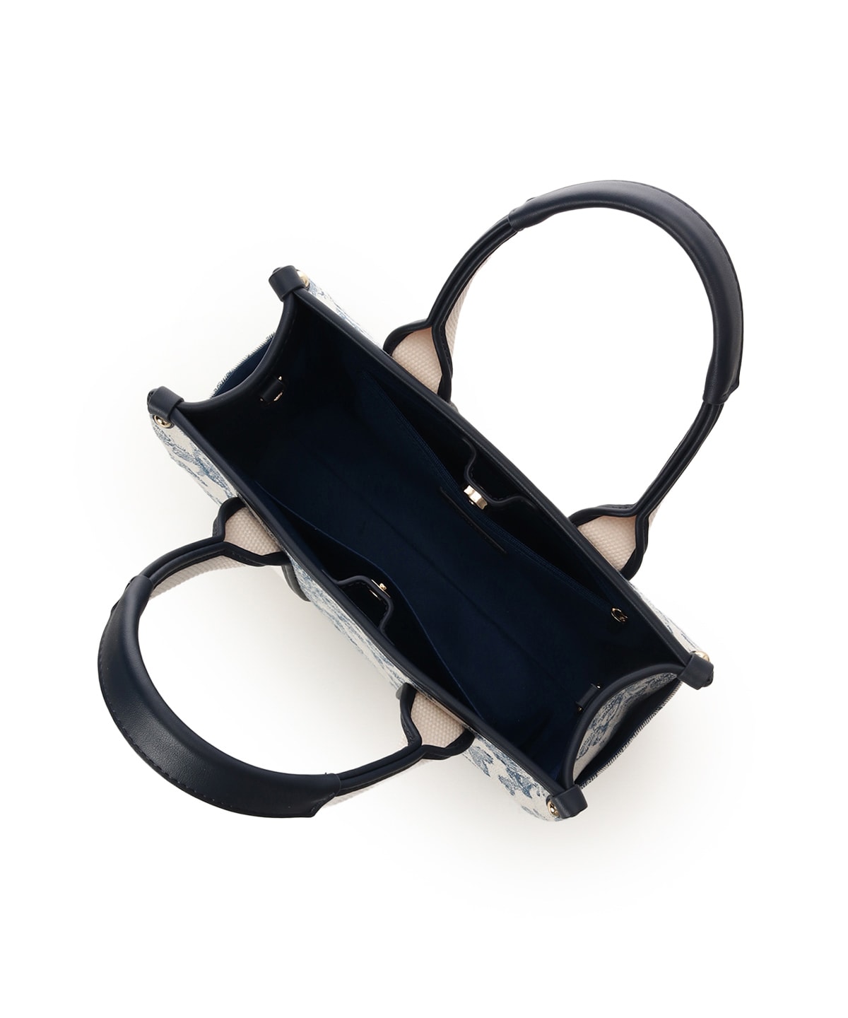 ロゴテープジャガード調トートバッグ（小）