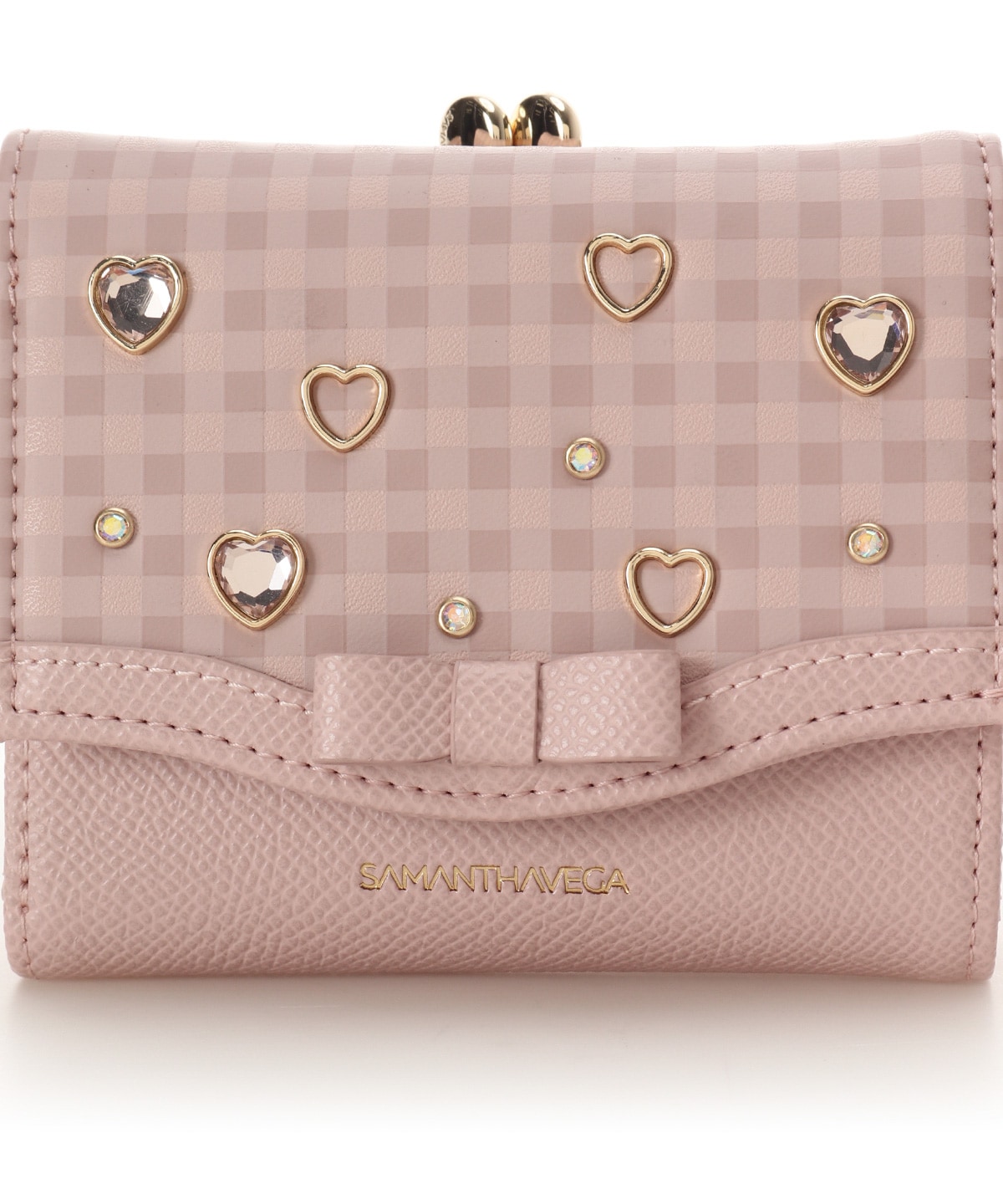 ストロベリーギンガム折財布