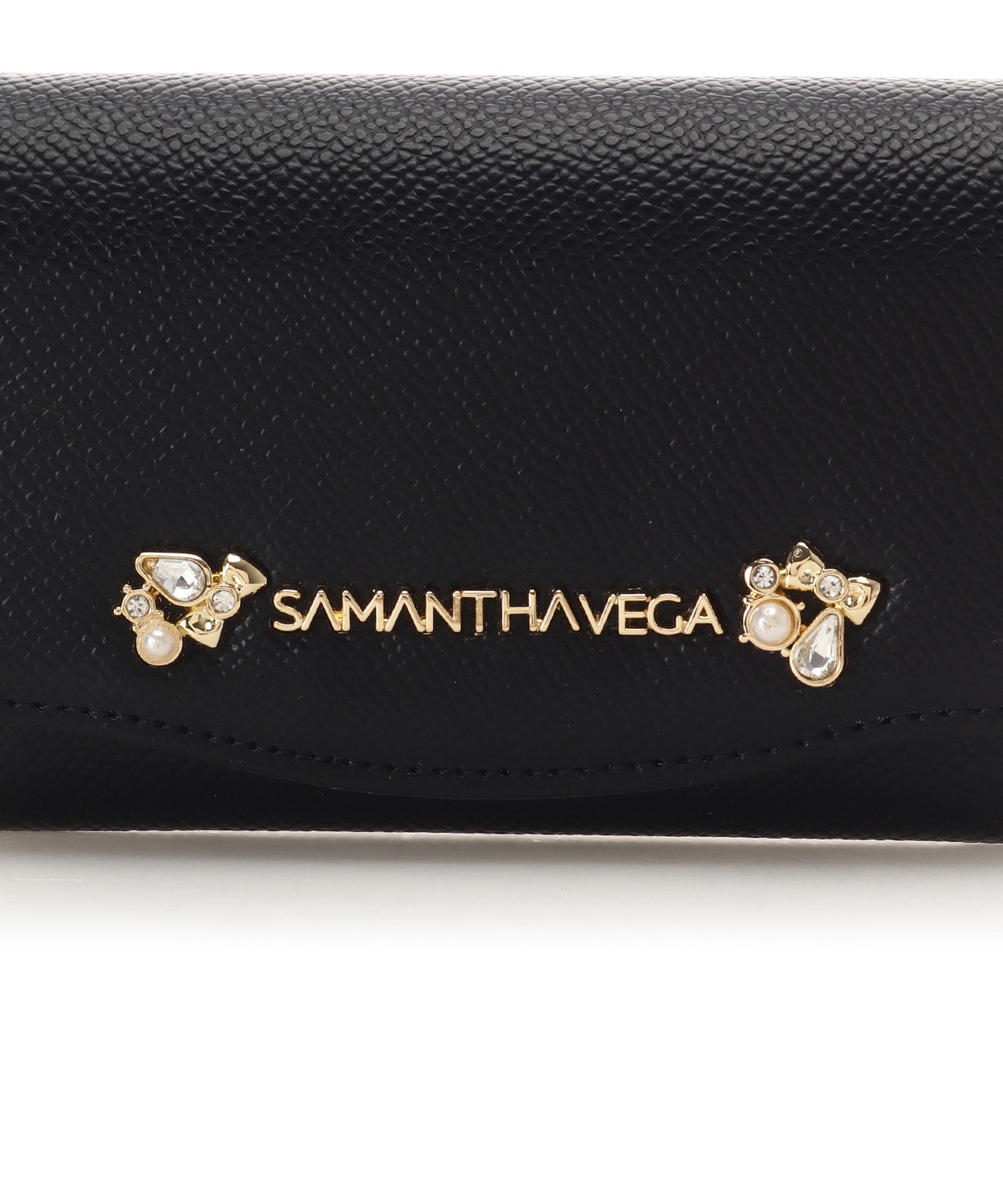 アクセントビジューカードケース