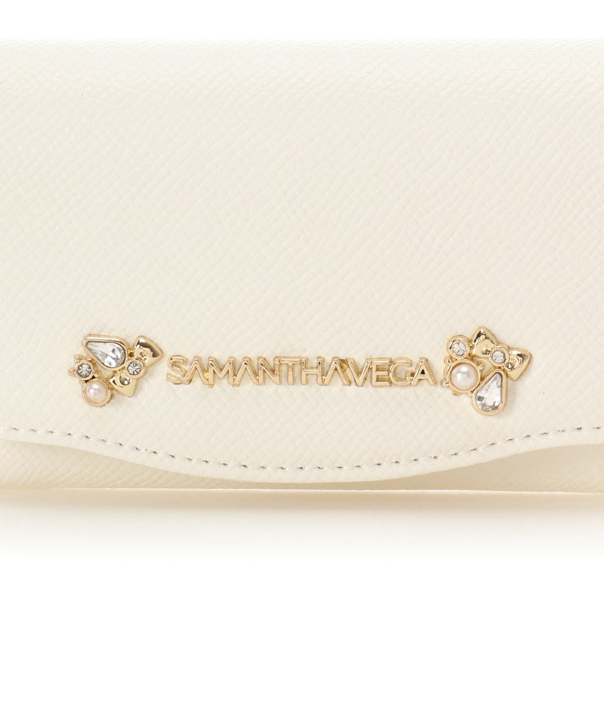 アクセントビジューカードケース