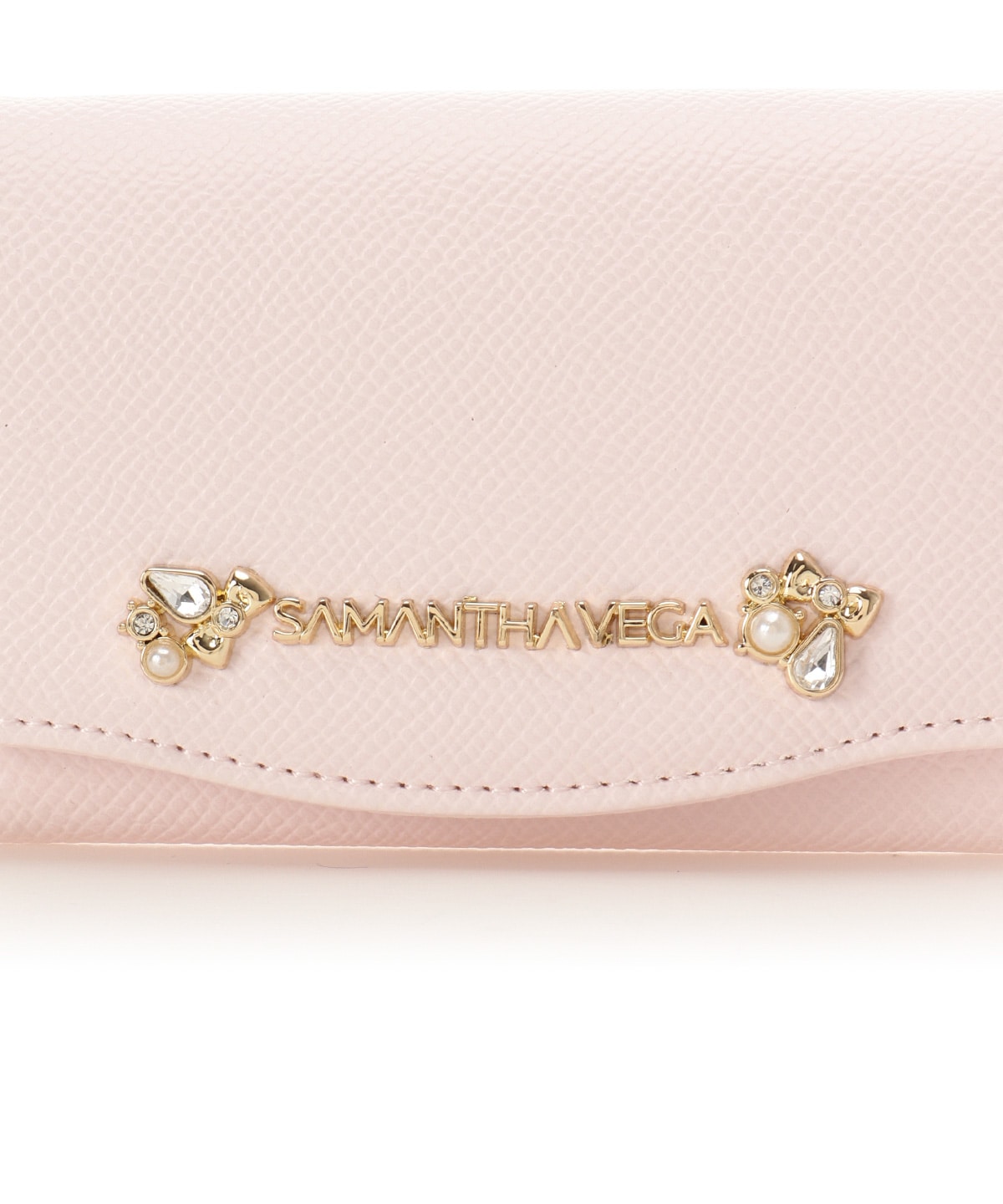 アクセントビジューカードケース