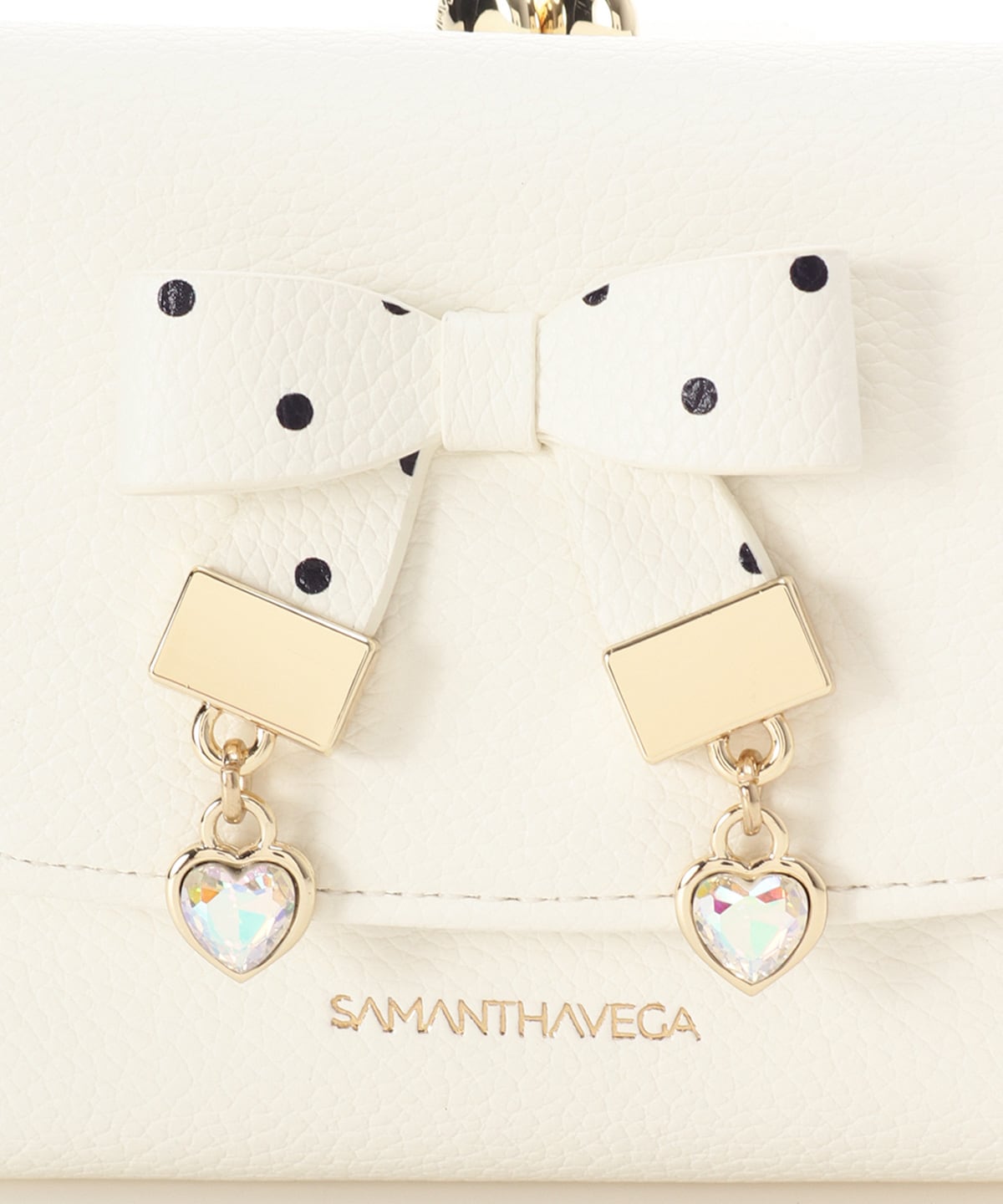 ハートドット折財布