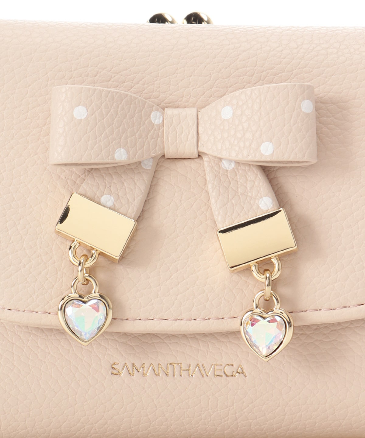 ハートドット折財布