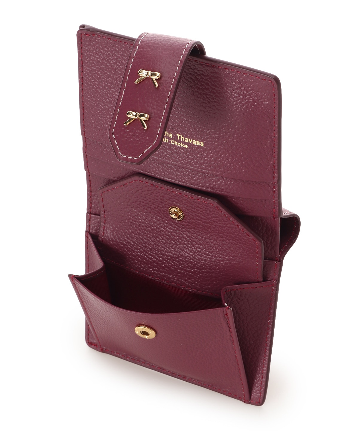 サマンサタバサ　ワインレッド　ミニ財布 サマンサタバサ ワインレッド ミニ財布