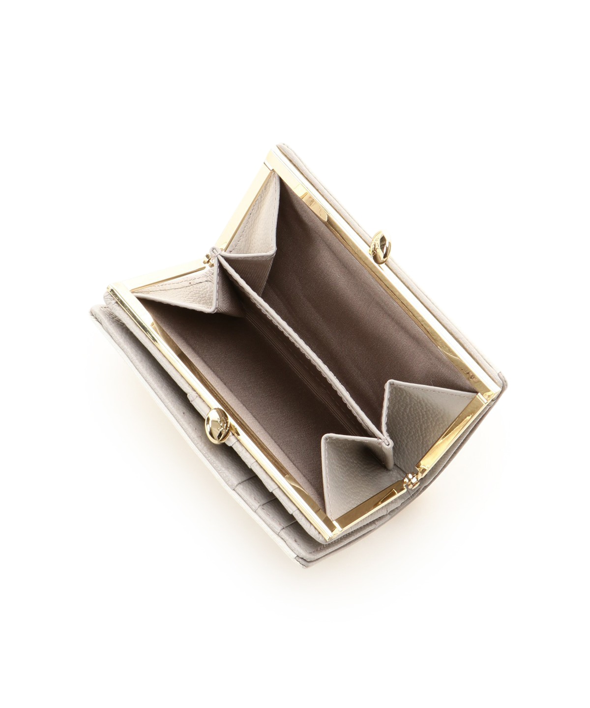 バイカラー 口金折財布