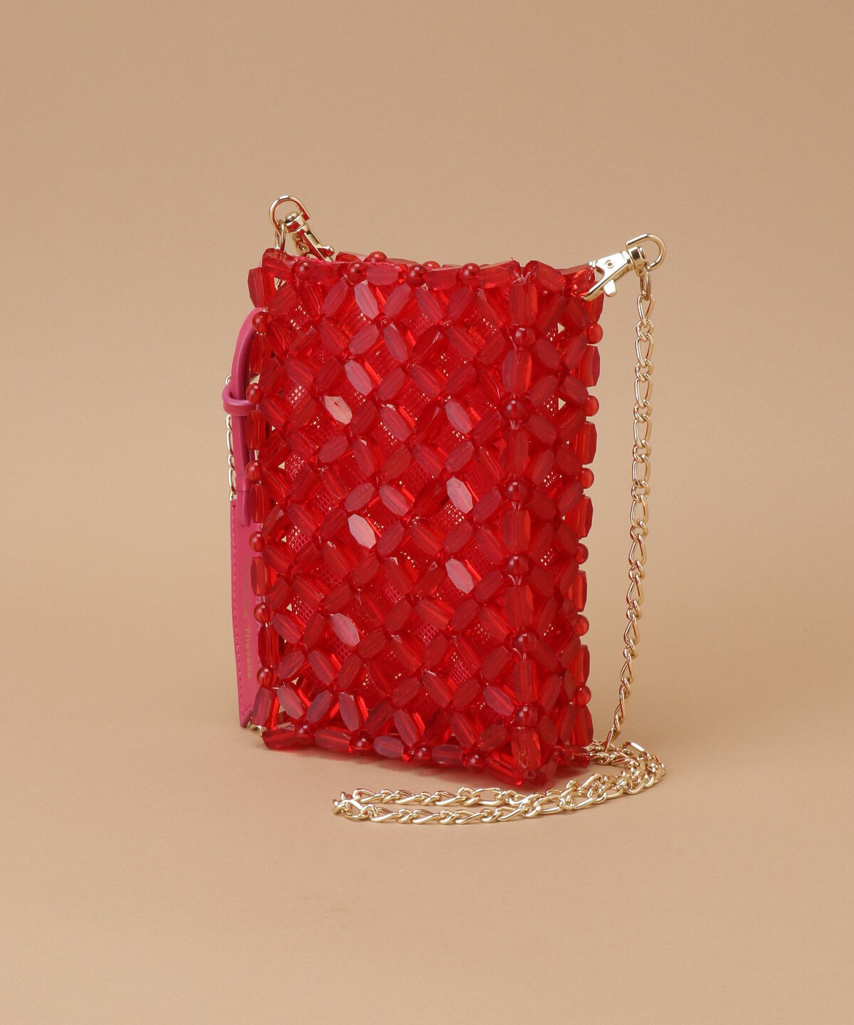 オリジナルカラービーズ スマホショルダー Free レッド Samantha Thavasaサマンサタバサ公式オンラインショップ