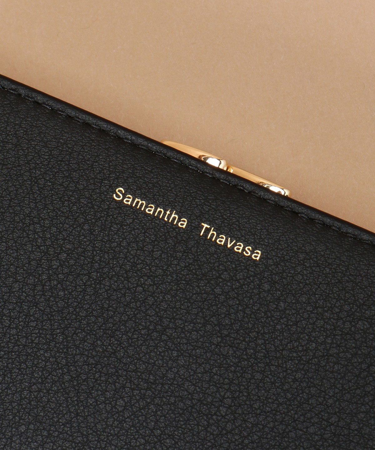 イタリアンレザー ブック型口金財布(FREE ブラック): Samantha Thavasa 
