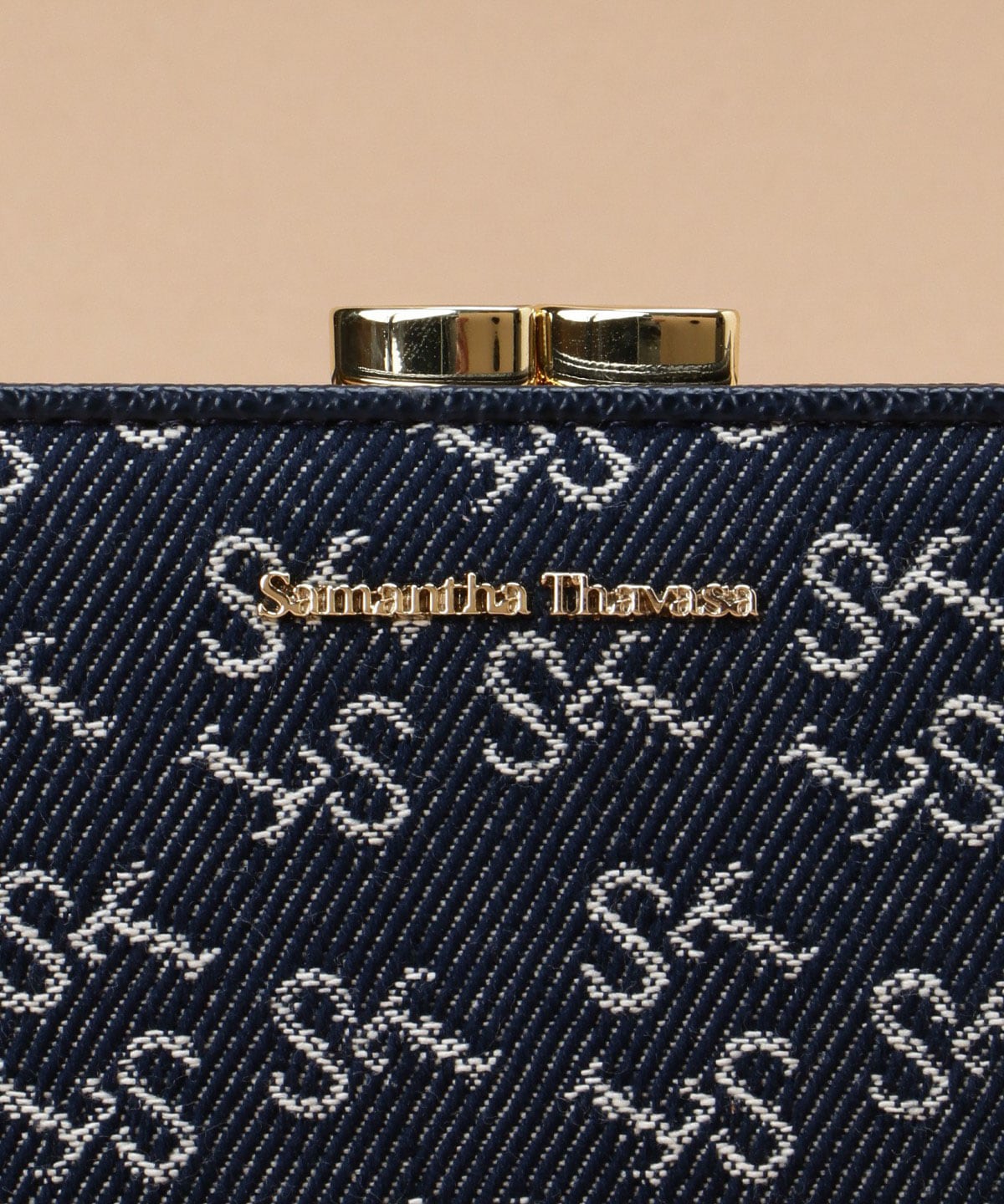 Denim ST Jacquard二つ折り口金財布