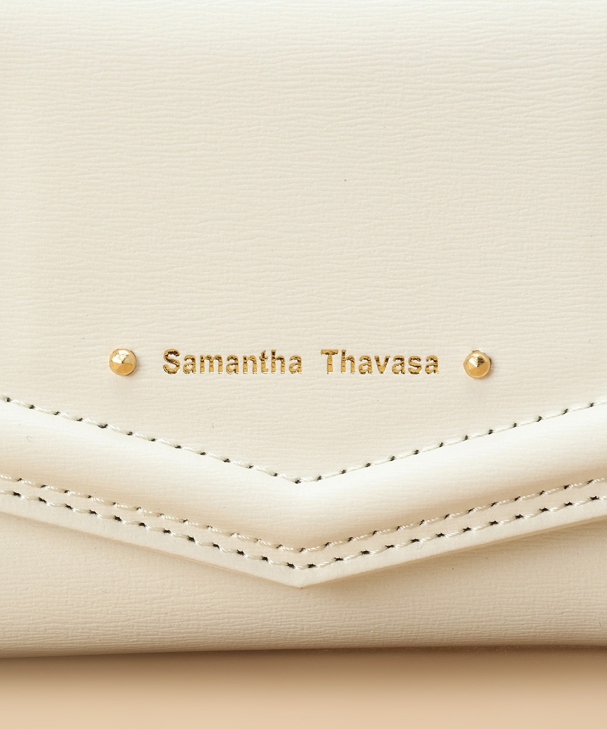 スマートレザー三つ折り財布(FREE オフホワイト): Samantha Thavasa ...