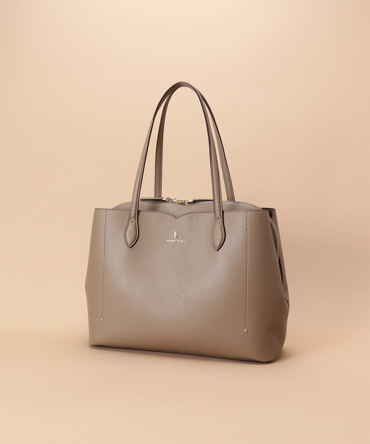 ウェーブデザインカッティングトートーバッグ