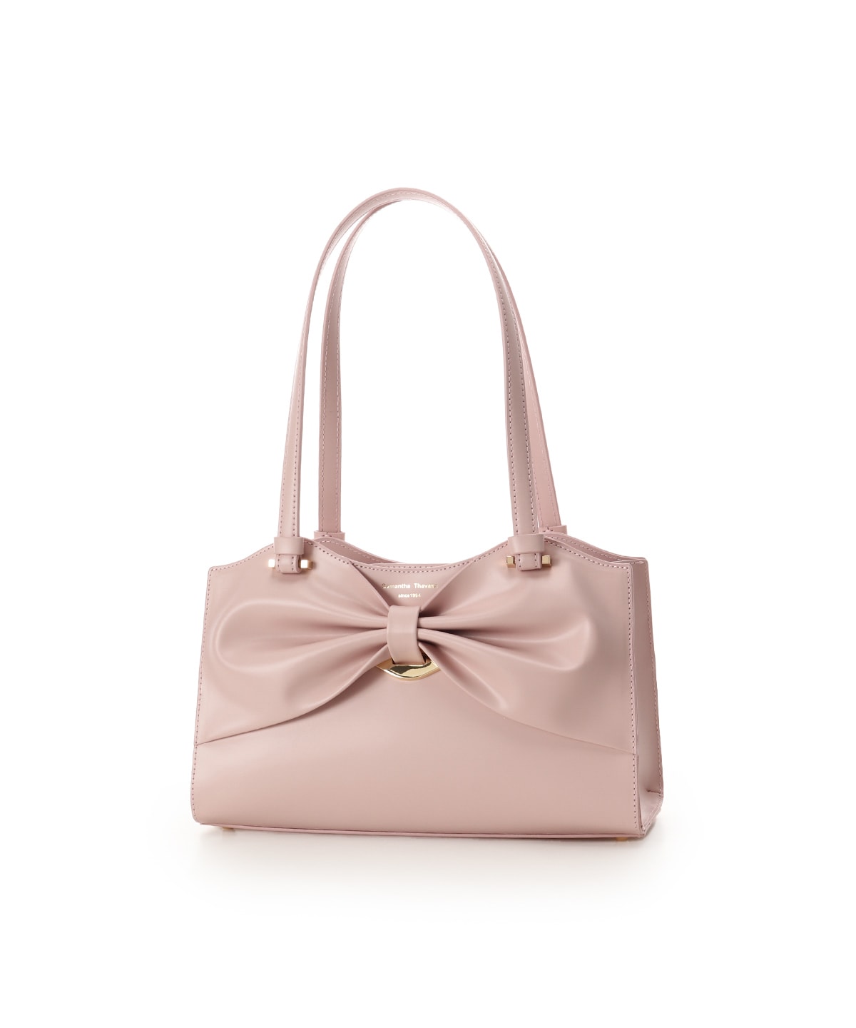 ドレープリボンレザートートバッグ