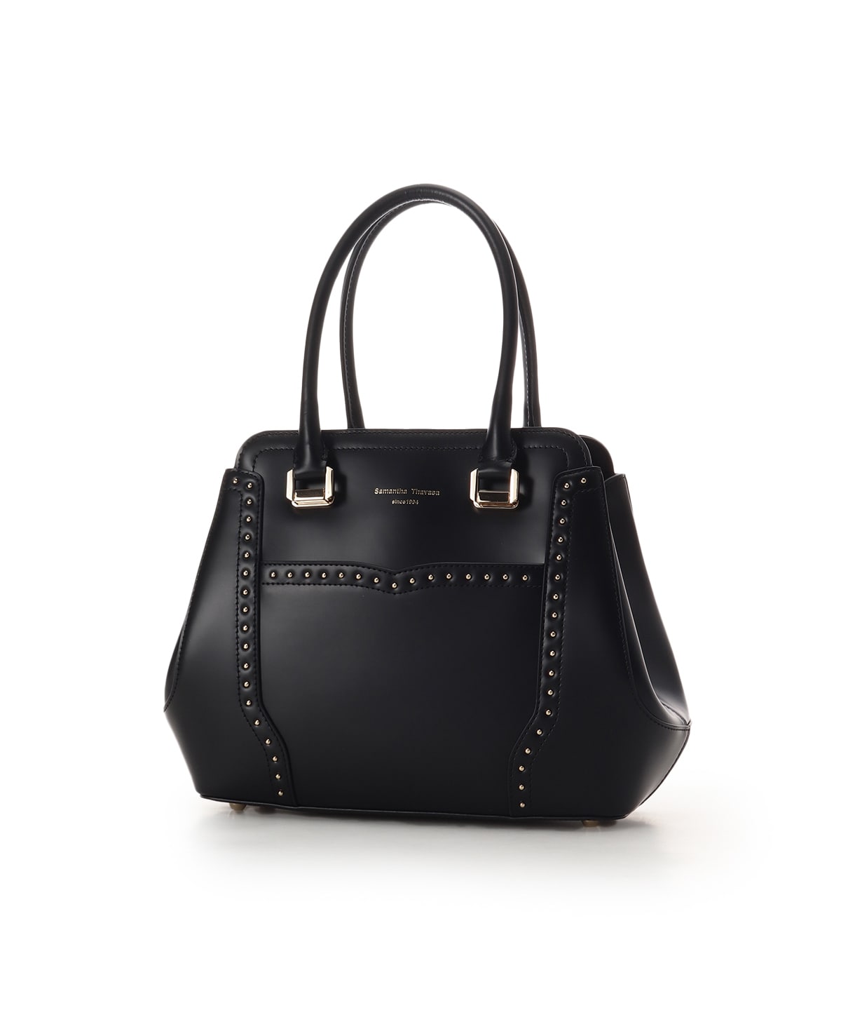 スタッズレザーハンドバッグ(FREE ブラック): Samantha Thavasa