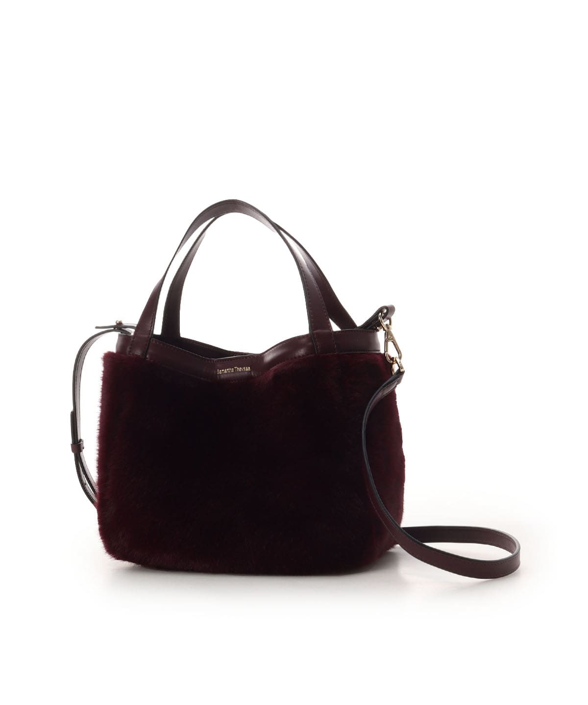 ポーチ付き コンパクトファーバッグ