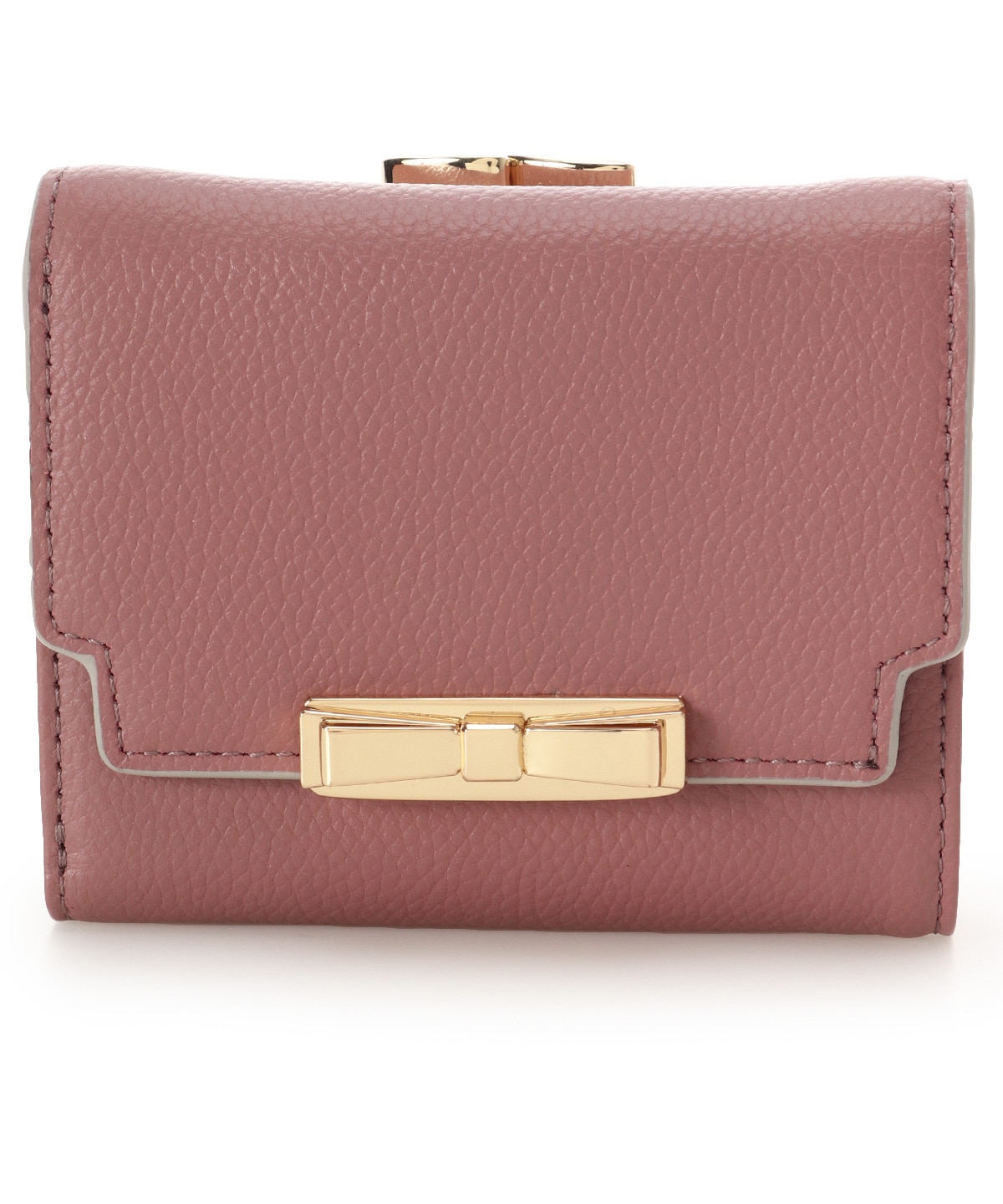 リボンモチーフ金具 口金折財布