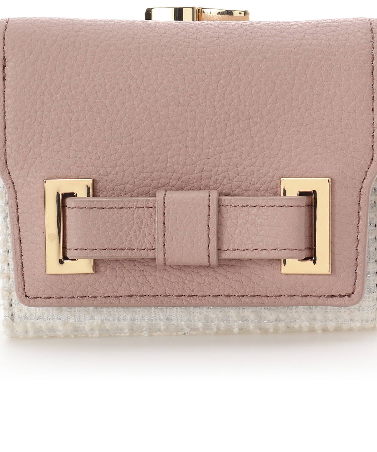 ループツイードデザイン エムシュシュⅢ 口金折財布