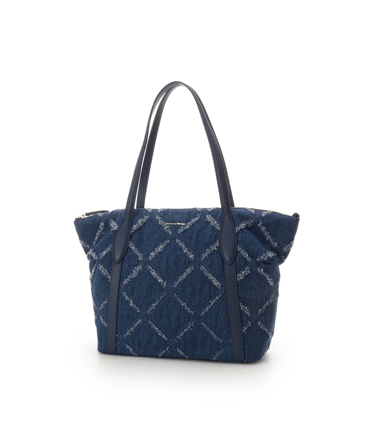 ウォッシング加工デニム調 トートバッグ