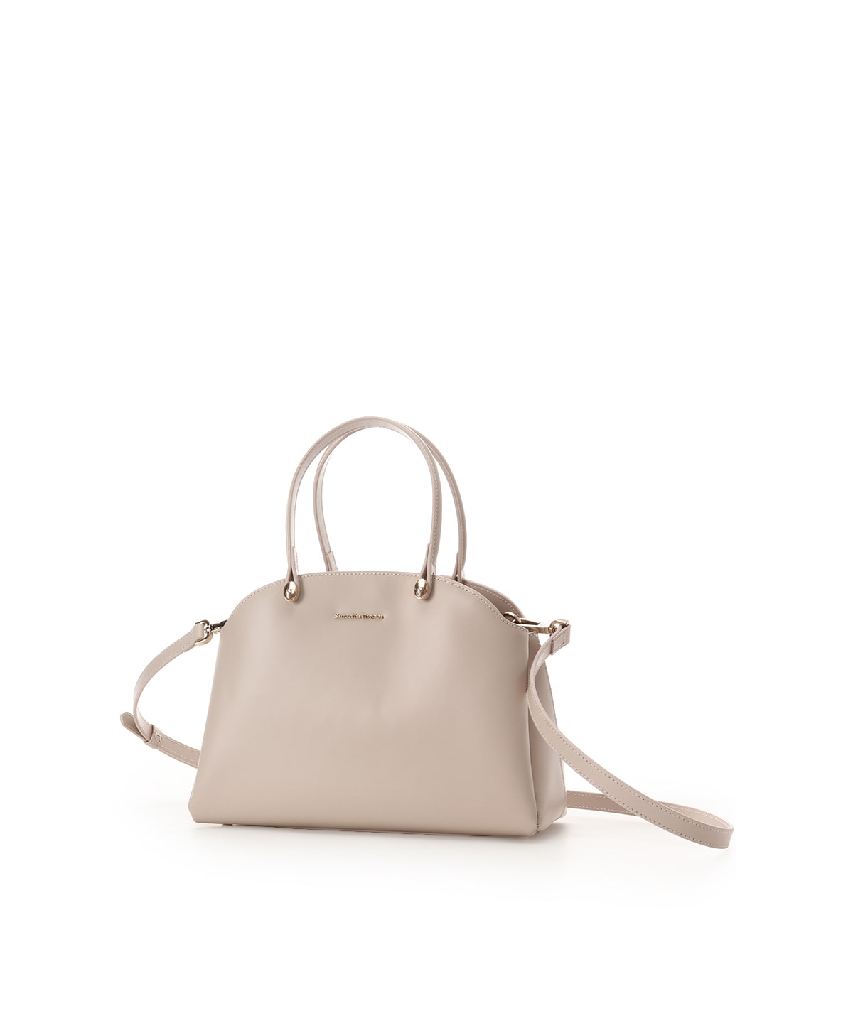 オリジナル金具ガラス調レザーハンドバッグ