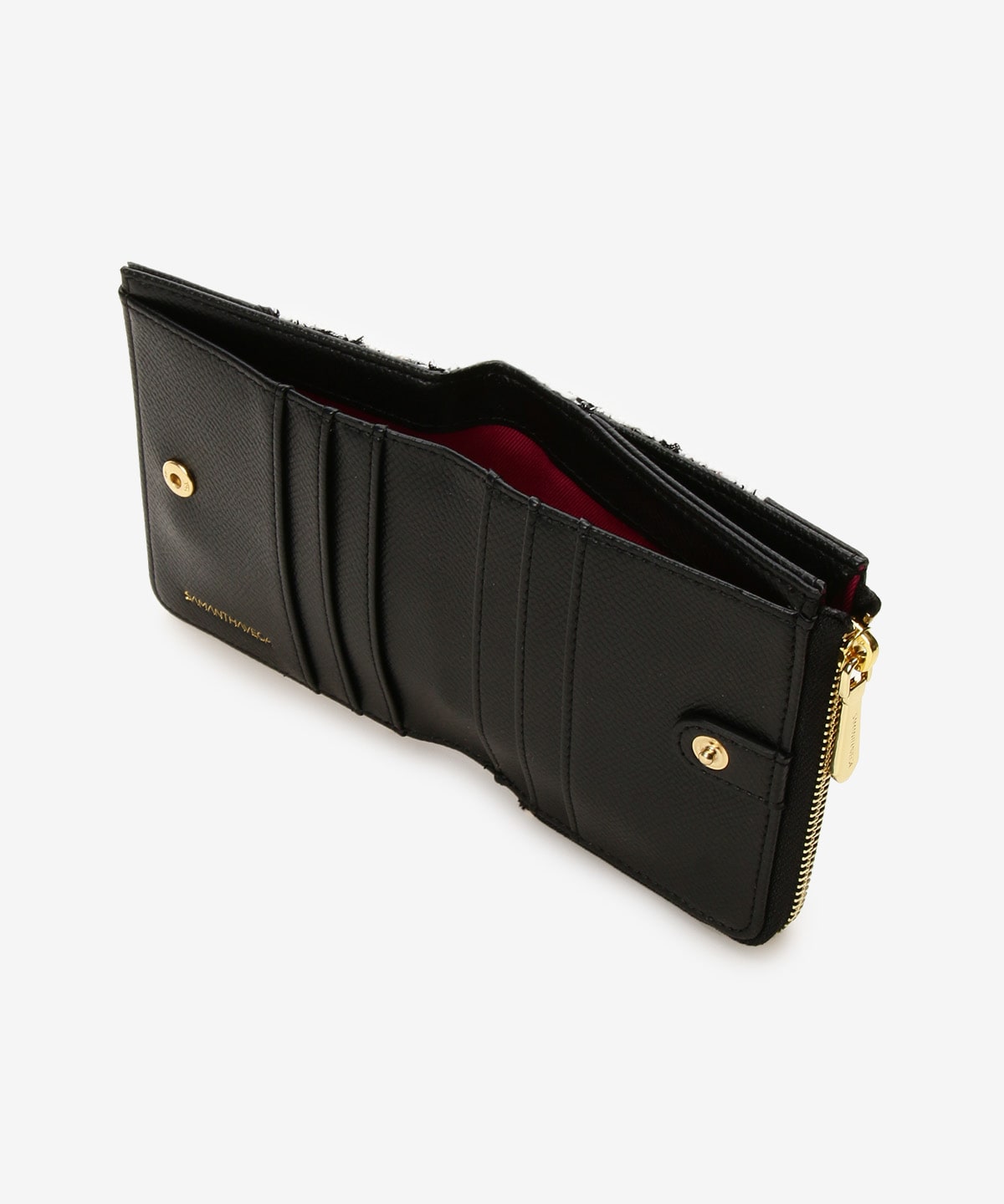 チェックハート型ミニマム財布